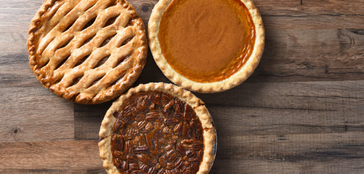 Three Thanksgiving Pies